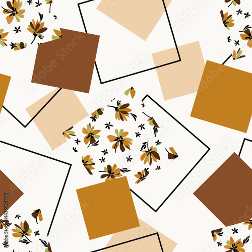 Seamless abstract geometric pattern. Vector Illustration.