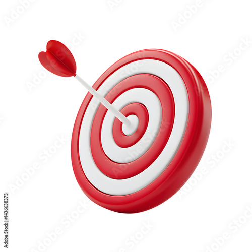 Target arrow success on transparent background