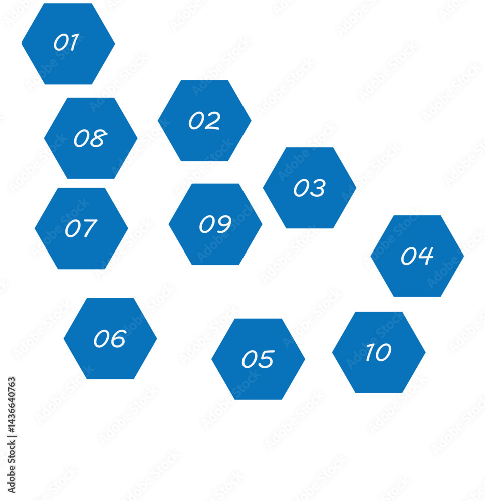 Naklejka premium set of 1 to 10 counting icon vector illustration