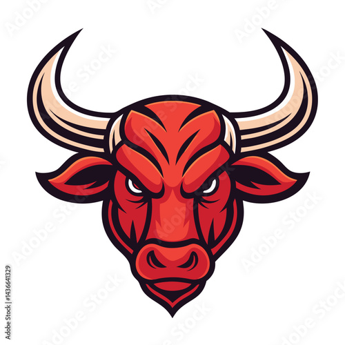 Fierce bull head logo