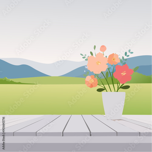 vase with flowers