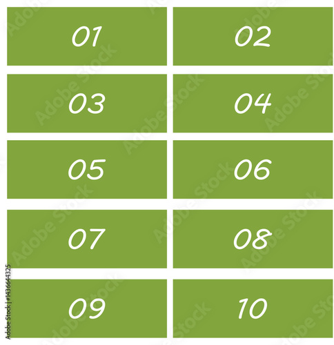 set of 1 to 10 counting  icon vector  illustration 