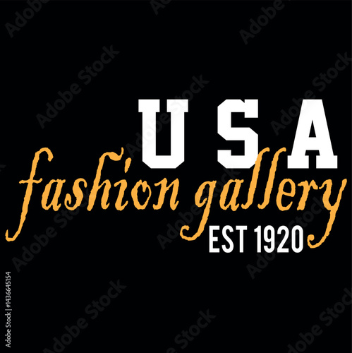 U S A BASED TYPOGRAPHY T SHIRT DESIGN