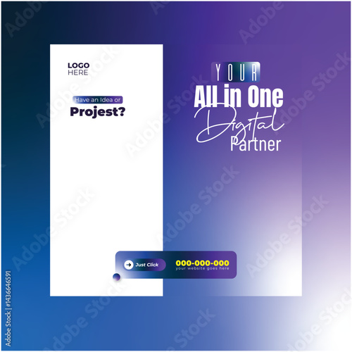 Business Consulting Agency Banner Layout
