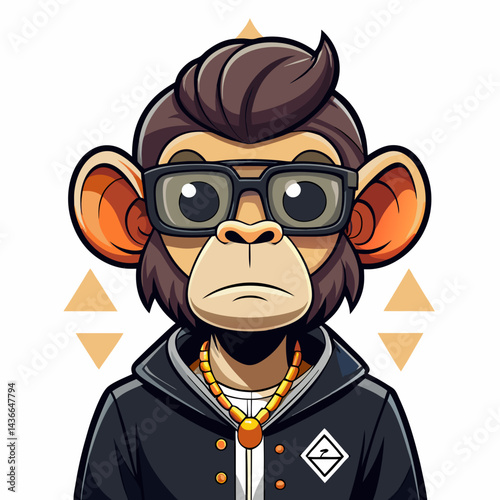 Cartoon Animal Character Illustration – Cute and Fun Wildlife Artwork for Kids

