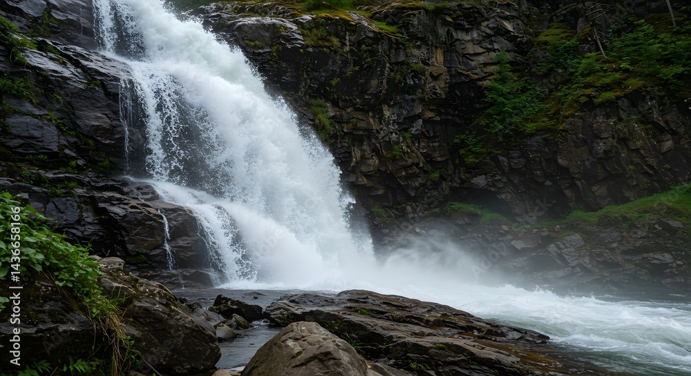 Obraz premium waterfall in the mountains