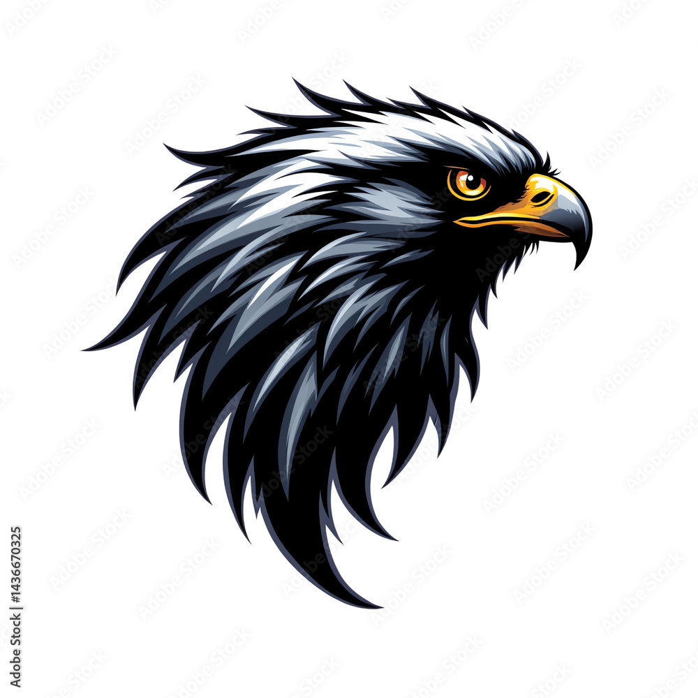 Obraz premium Majestic eagle with striking features.