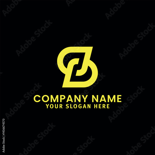 letters dd logo design vector