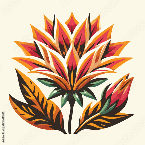 plant, nature, bright, yellow, gazania, garden, flower, floral, blossom, summer, colorful, bloom, beautiful, flora, blooming, orange, botany, petal, beauty, green, color, red, daisy, spring, gardening