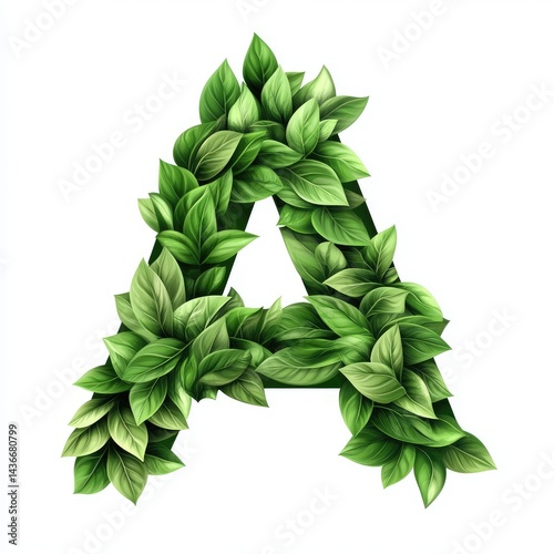 Green leafy letter A (1)