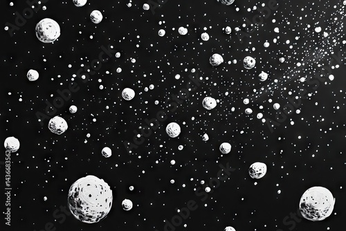 Cosmic bodies scattered across the void