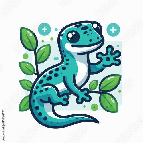 lizard, reptile, gecko, nature, animal, wildlife, isolated, tropical, wild, exotic, green, vector, illustration, cartoon, iguana, tail, white, salamander, design, icon, pet, color, zoo, background, ar