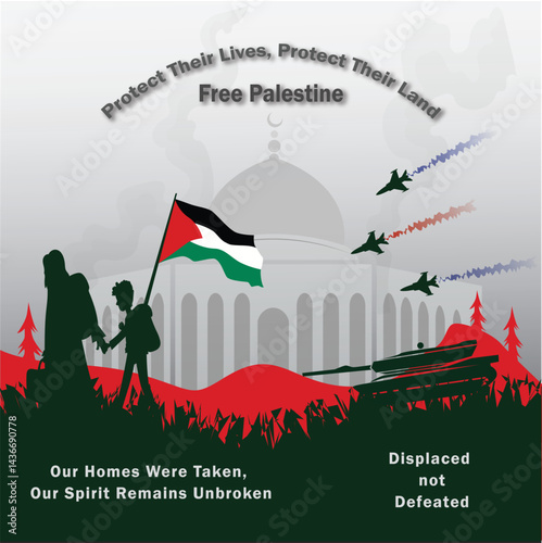 Free Palestine Protect Their Lives, Protect Their Land