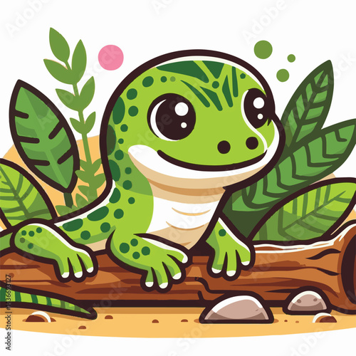 lizard, reptile, gecko, nature, animal, wildlife, isolated, tropical, wild, exotic, green, vector, illustration, cartoon, iguana, tail, white, salamander, design, icon, pet, color, zoo, background, ar