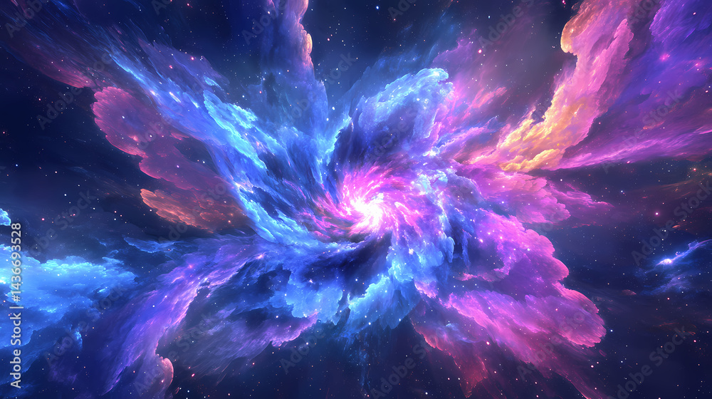 Captivating aurora over blooming cosmos a stunning visual symphony of nature's beauty and vibrant colors. Blooming Aurora. Illustration Captivating aurora over blooming cosmos a stunning visual symphony of nature's beauty and vibrant colors. Blooming Aurora. Illustration