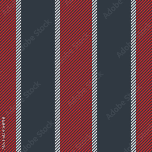 Gala stripe texture vector, indian background vertical pattern. Geometric fabric lines seamless textile in dark and red colors.