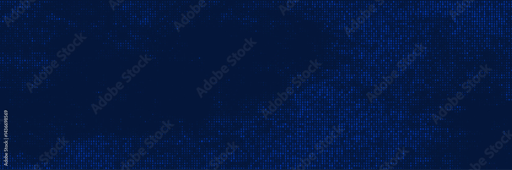 matrix style binary code digital falling numbers blue background matrix style binary code digital falling numbers blue background