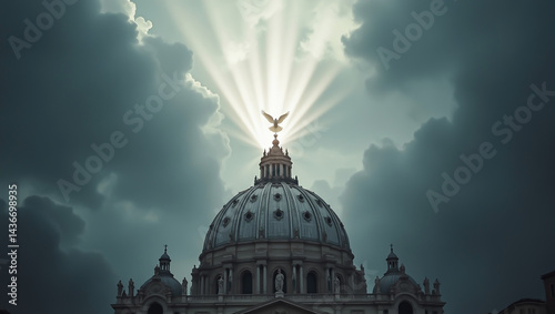 The Holy Spirit in the form of a dove in the Vatican photo