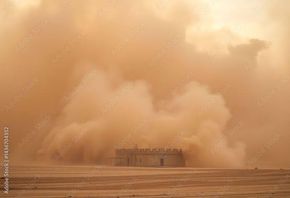Fototapeta premium large cloud of smoke billowing out of a building