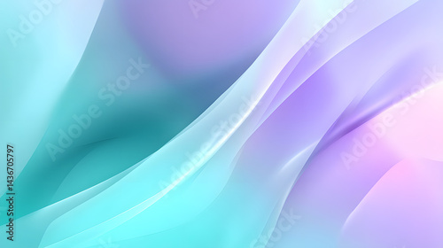 A gentle abstract texture featuring pastel hues of mint, light lavender, and pale blue, creating a calming and tranquil atmosphere with smooth gradients.