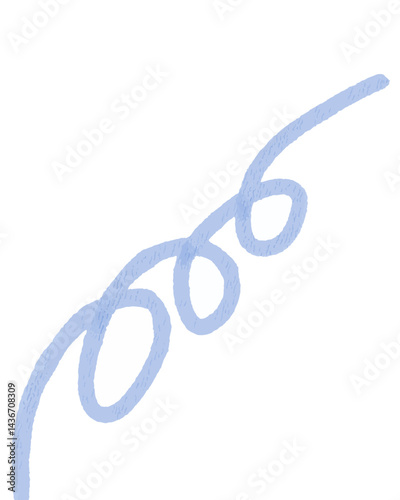 electric cable isolated on white background
