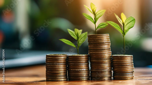 Depiction of a mutual fund portfolio composed of diversified stocks (4)