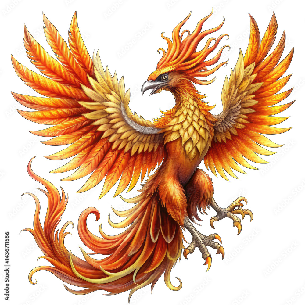 Obraz premium vector illustration of an eagle