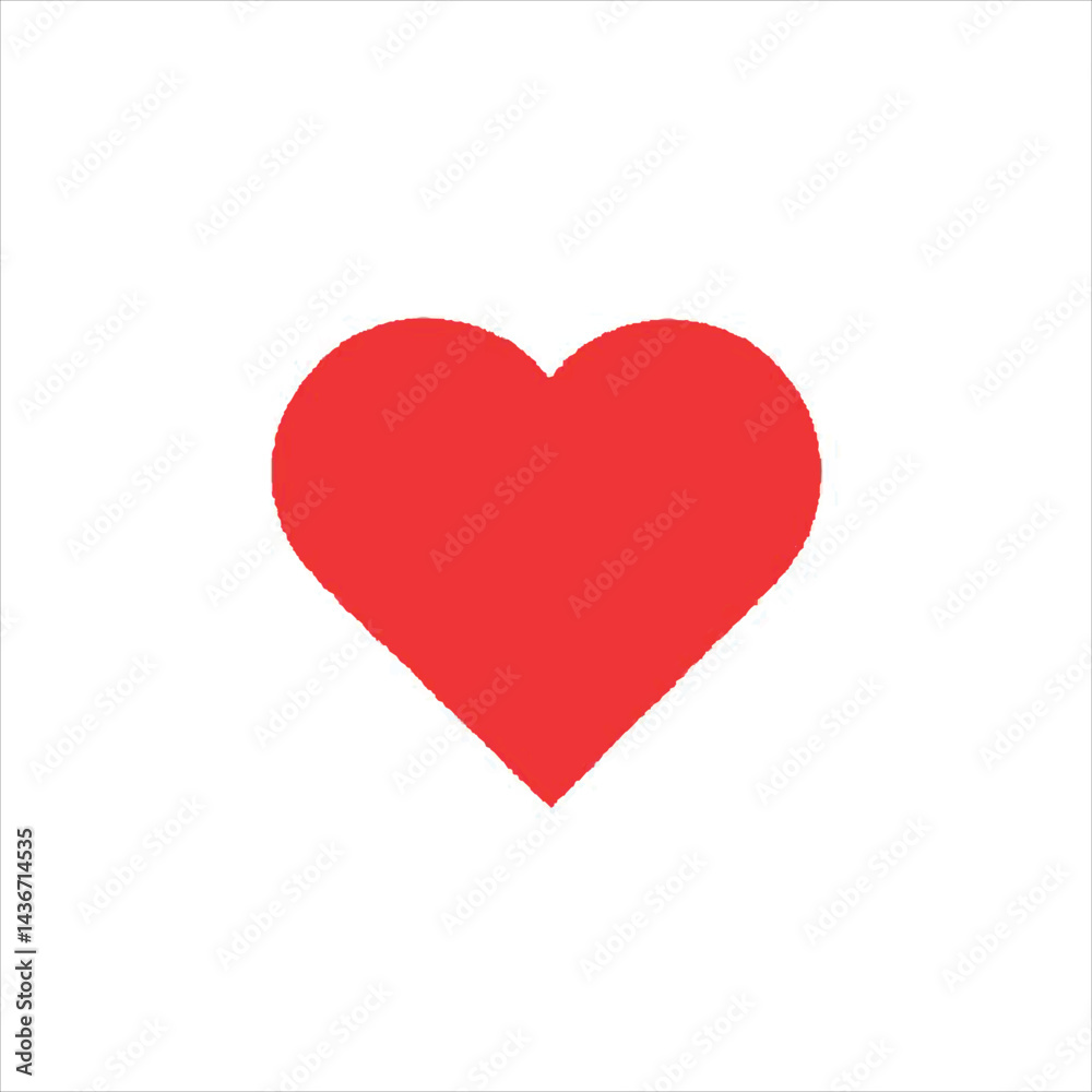 red heart isolated red heart isolated
