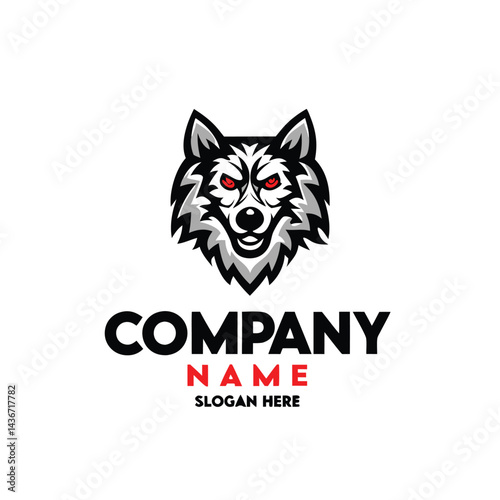 Powerful Wolf Logo Design