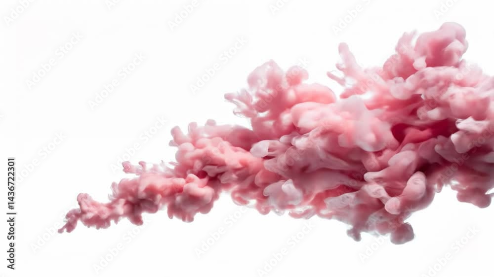 Pink Smoke Cloud Effect Video Animation Pink Smoke Cloud Effect Video Animation
