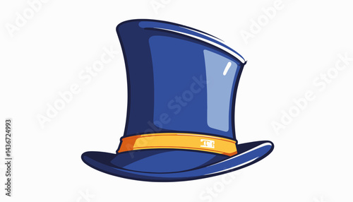 Vibrant traditional marching band hat illustration, commercial design