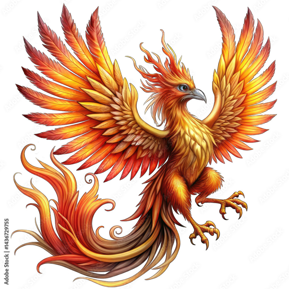 Obraz premium vector illustration of an eagle