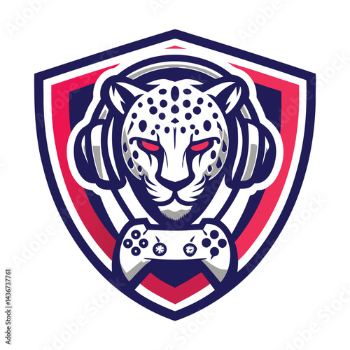Gaming Leopard Mascot Logo