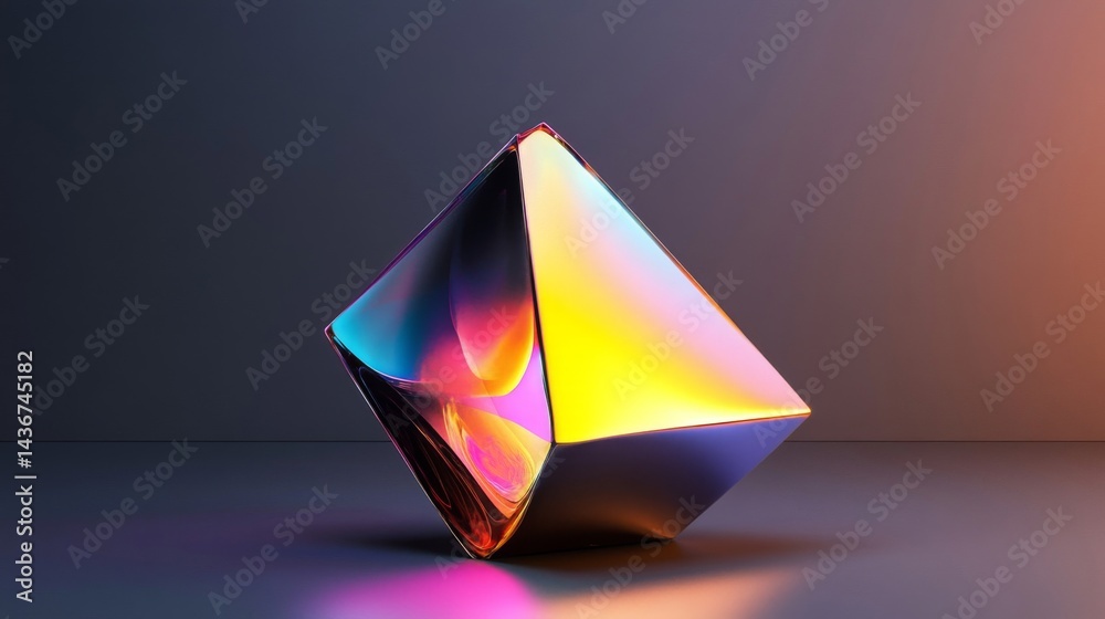 Fototapeta premium Iridescent Gemstone Abstract Still Life
