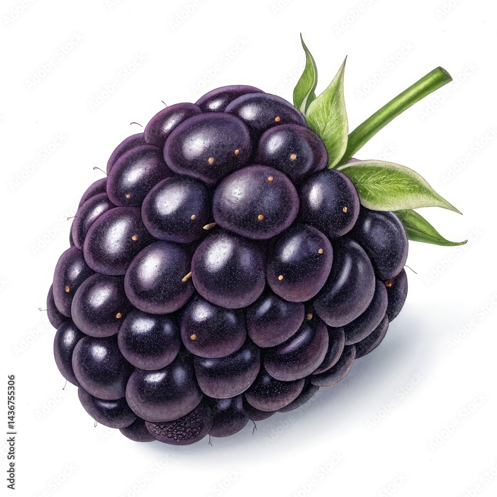 blackberry isolated on white blackberry isolated on white