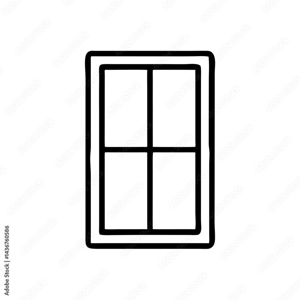Window frame icon, vector Window frame icon, vector