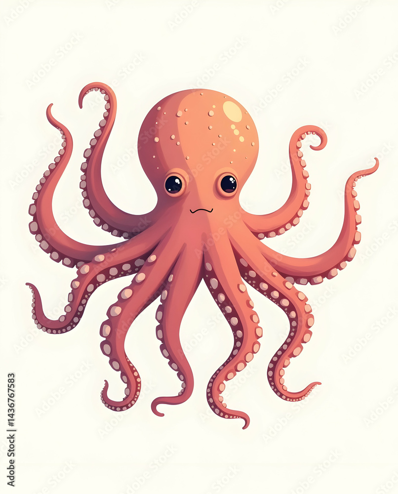 Obraz premium Simple Octopus