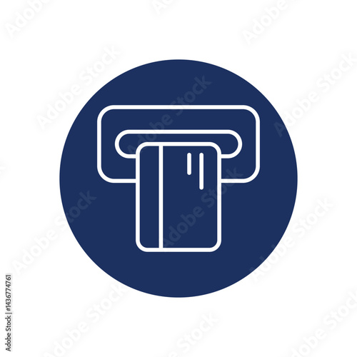 Atm icon vector stock illustration