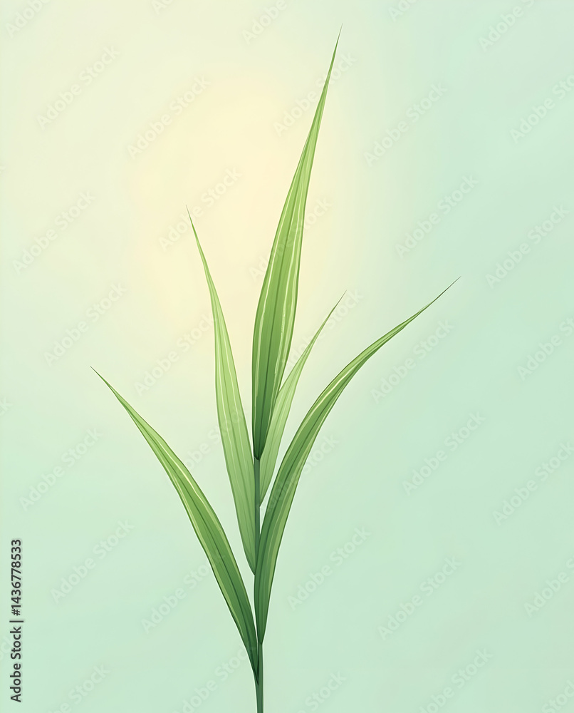 Obraz premium Minimal Grass Blade