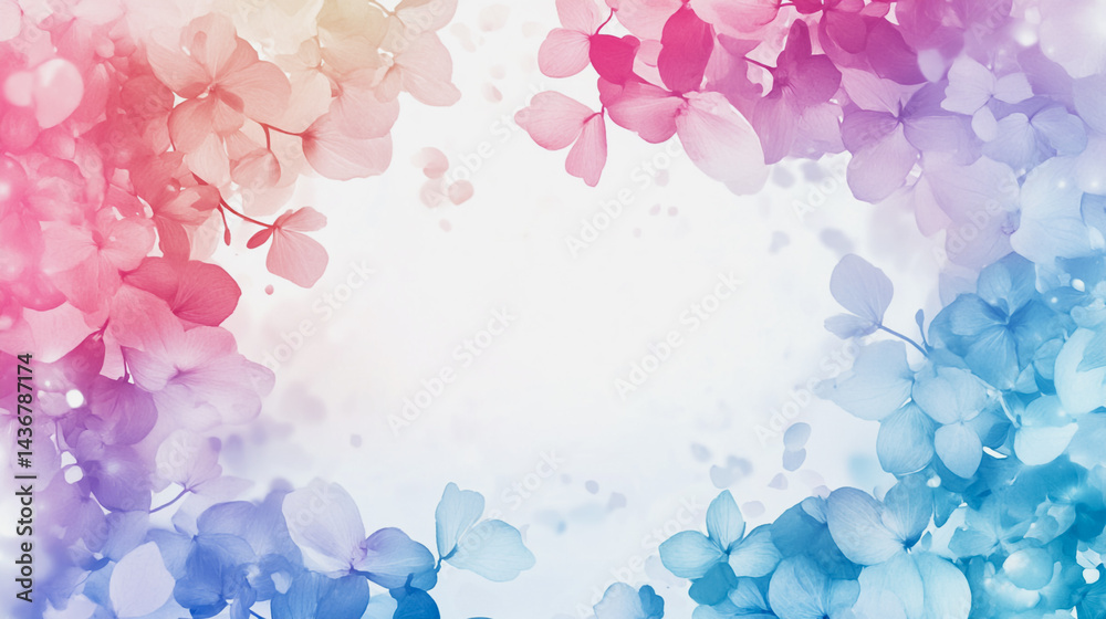 watercolor botanical Hydrangea flowers texture template background.Elegant wedding invitation card background . Minimal hand painted Design for wedding or Valentine's Day watercolor botanical Hydrangea flowers texture template background.Elegant wedding invitation card background . Minimal hand painted Design for wedding or Valentine's Day