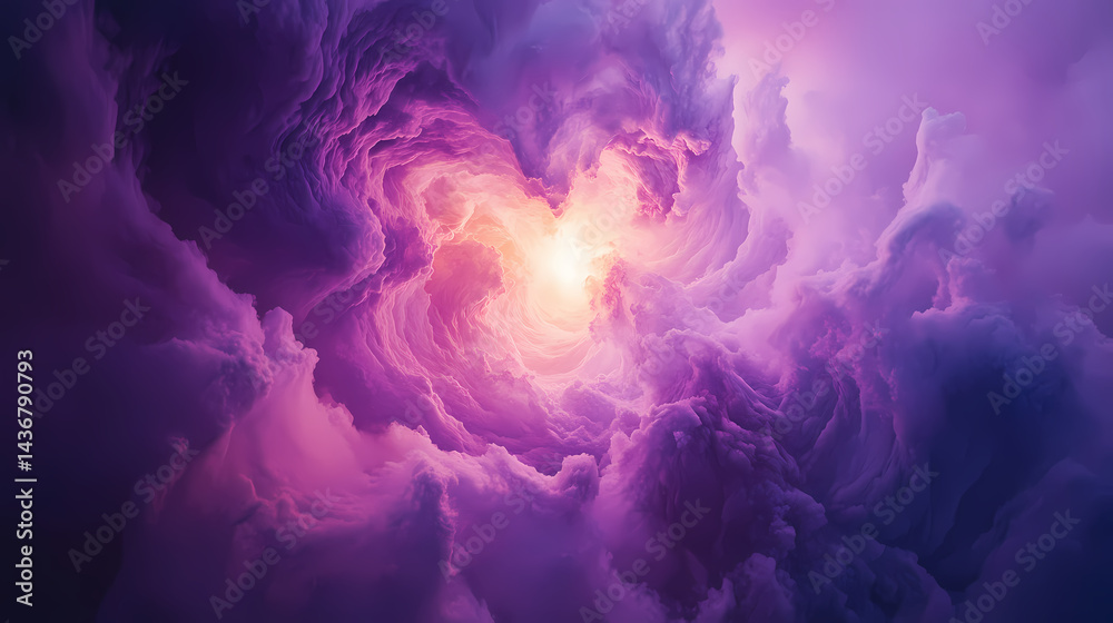 Intense light beam pierces swirling clouds in stunning aerial view image. Heavenbud Glow. Illustration Intense light beam pierces swirling clouds in stunning aerial view image. Heavenbud Glow. Illustration