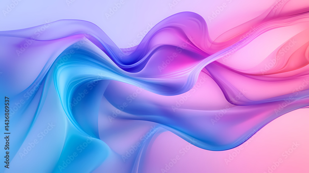 Obraz premium Abstract background with fog and smoke in blue, purple, and pink colors. Emotion Fog. Illustration