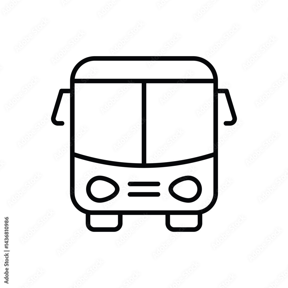 Bus icon vector stock illustration Bus icon vector stock illustration