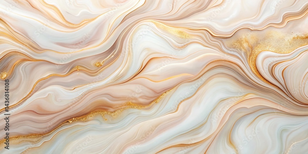 Abstract Liquid Marble Watercolor Background: Wavy Lines & Brushstrokes - Wedding, Social Media, Wall Art