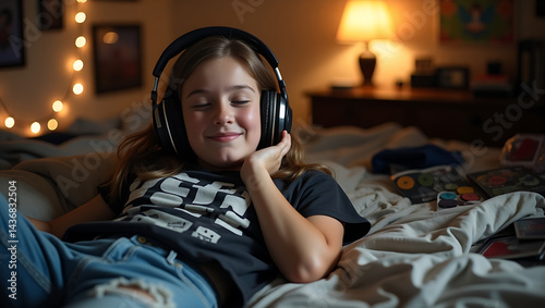 girl listening to music