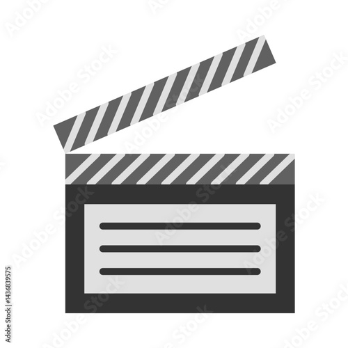 Clapboard flat icon