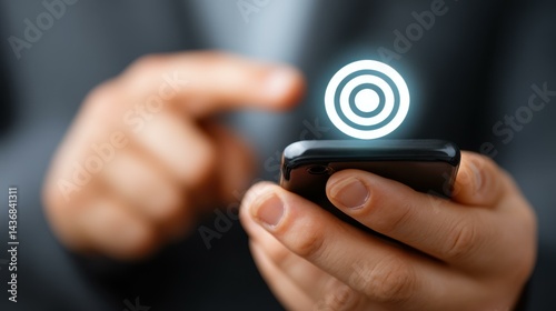 Obraz na płótnie Boost your business with a solid strategy and action plan, designed for savvy entrepreneurs using smartphones. w salonie