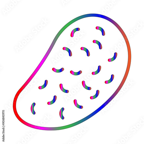 Potato line gradient icon