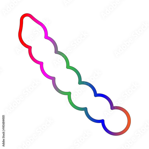 Drumstick line gradient icon