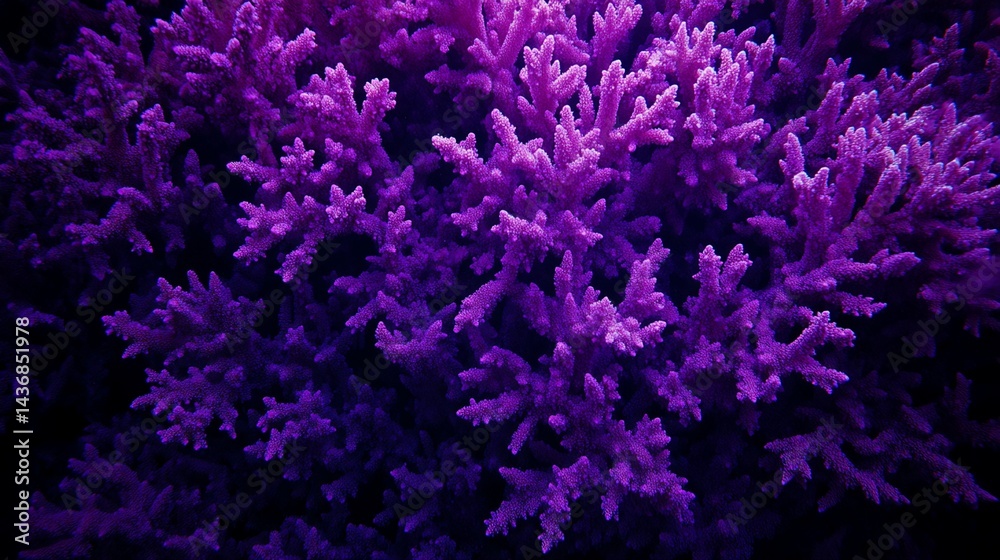 Naklejka premium Close-up Photograph of Purple Coral